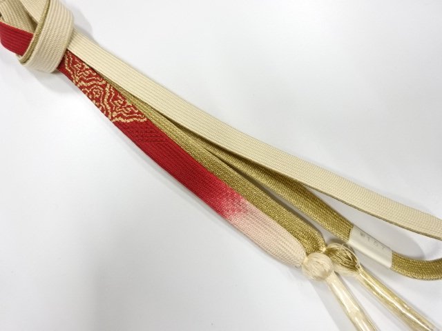 未使用品　正絹　手組帯締め